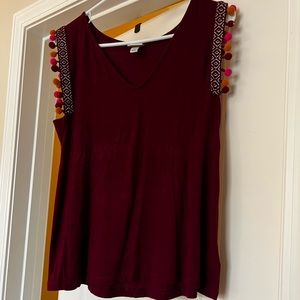 Maroon colored shirt. Size M